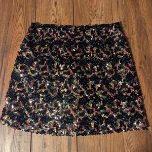 Urban Outfitters Multiple Color Sequin Embellished Skirt Size Medium